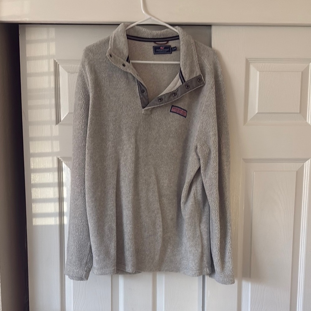Vineyard Vines Gray Snap-T Pullover - image 1